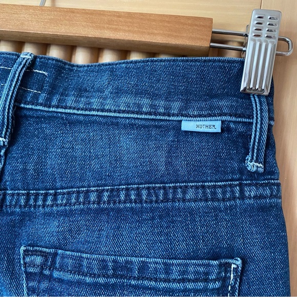 Mother Insider Crop Step Fray jeans Royal Treatment indigo blue - Picture 7 of 13